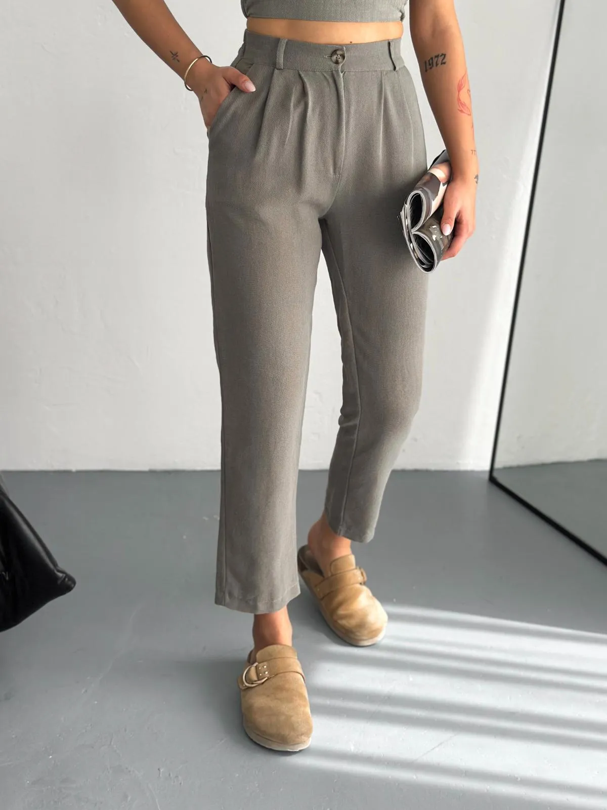 Gabardin Bluz KumBeji(Sand)