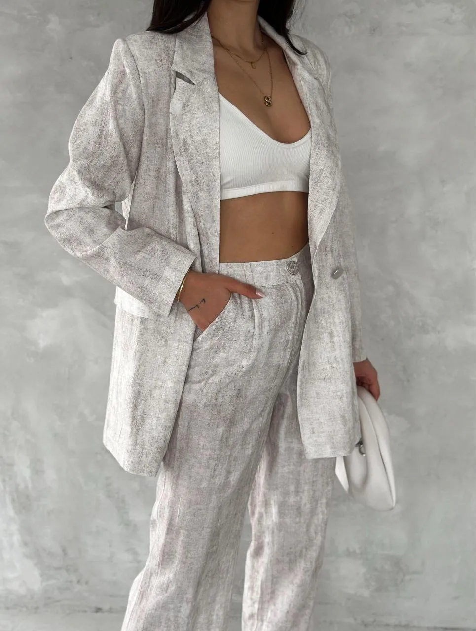 Batik Kumaş Pantolon  Ekru