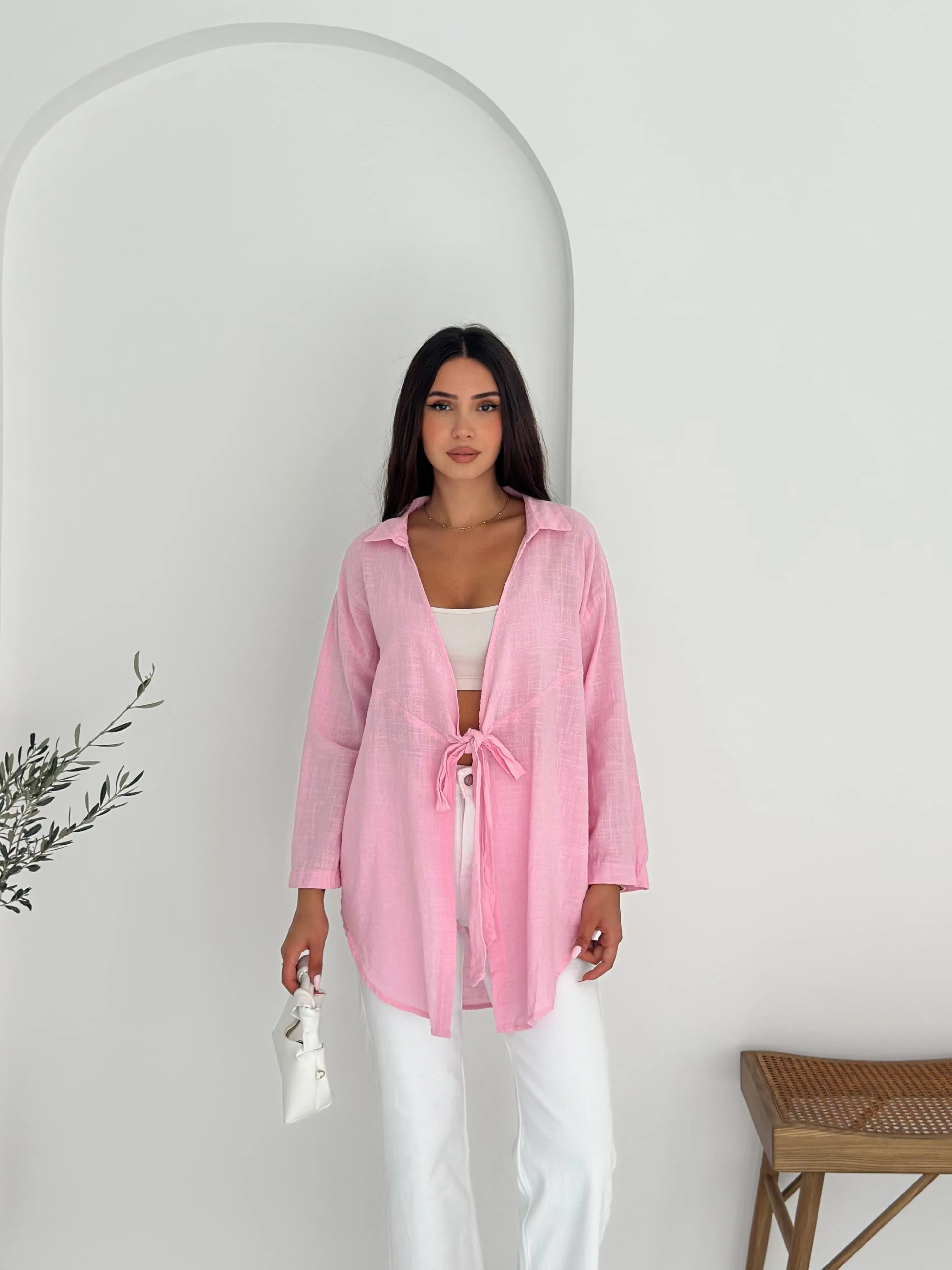Bağlamalı Kimono Rose